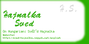 hajnalka sved business card